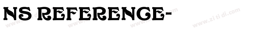 Ns Reference字体转换